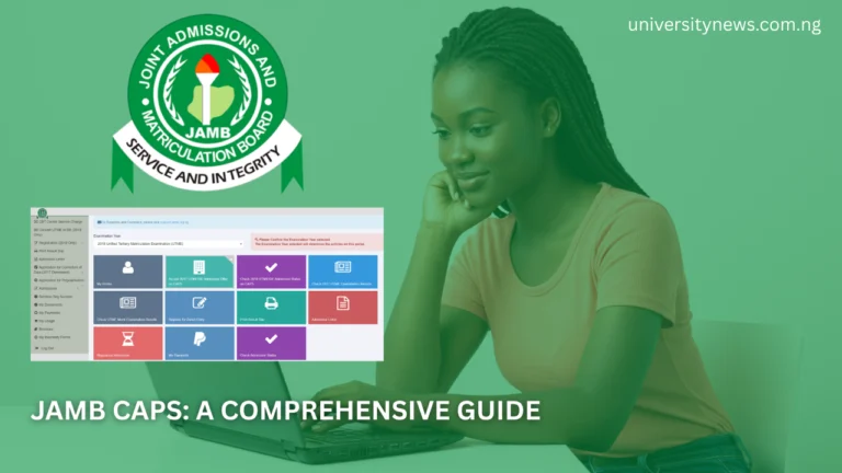 JAMB CAPS: A COMPREHENSIVE GUIDE