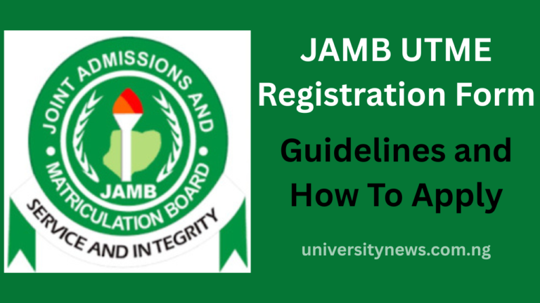 2026 JAMB Form